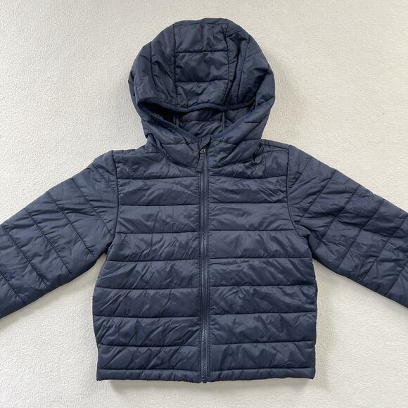 J. Crew Crewcuts Boy Navy Blue Lightweight Packable Puffer Jacket CB277 S 6-7 - Picture 5 of 11